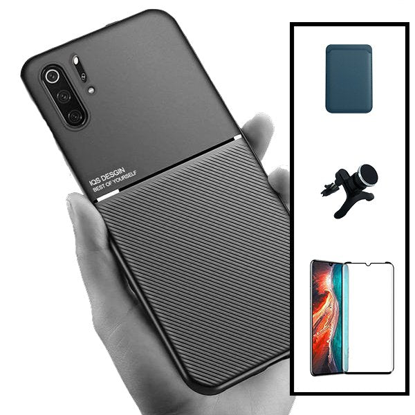 Kit Película Hydrogel Full Cover Frente + Capa Silicone Líquido para Honor Magic6 Lite - Rosa