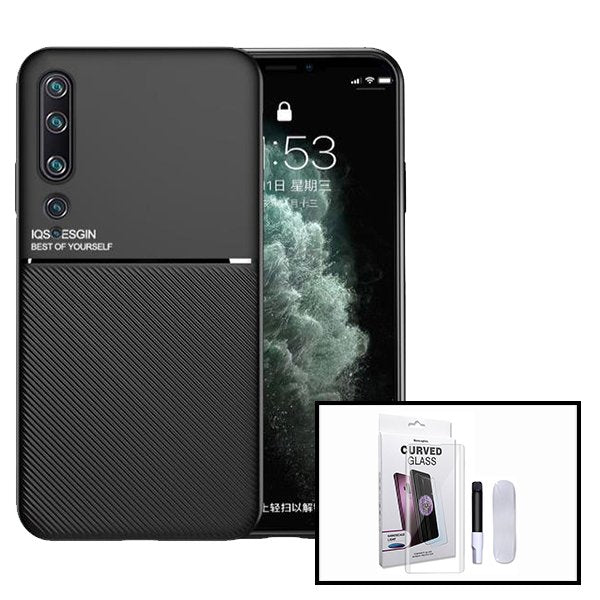 Kit Capa Magnetic Lux + Película de Vidro Nano Curved UV para Xiaomi Mi 10 5G