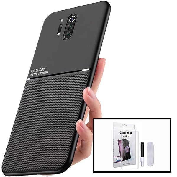 Kit Capa Magnetic Lux + Película de Vidro Nano Curved UV para OnePlus 8 Pro