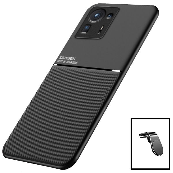 Kit Capa Magnetic Lux + Suporte Magnético L Safe Driving para Xiaomi Mix 4