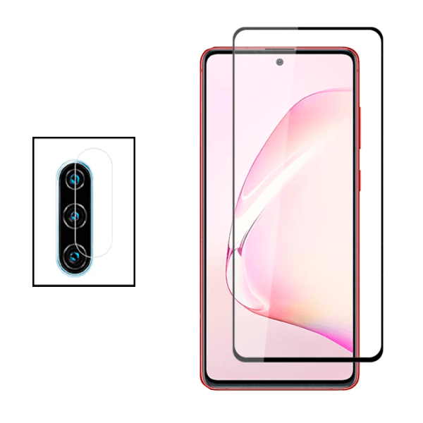Kit Película de Camara Traseira + Vidro Premium Full Cover Curved para Samsung Galaxy Note 10