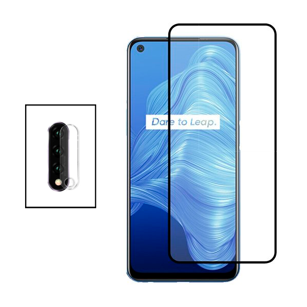 Kit Película de Camara Traseira + Vidro Premium Full Cover para Huawei Honor 20
