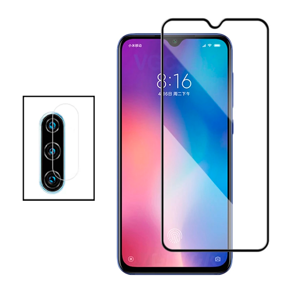 Kit Película de Camara Traseira + Vidro Premium Full Cover para Samsung Galaxy A30s