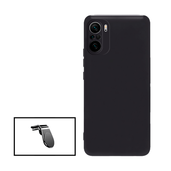 Kit Suporte Magnético L Safe Driving Carro + Capa Silicone Líquido para Xiaomi 11T