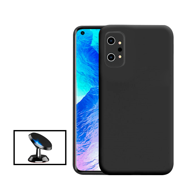 Kit Suporte Magnético de Carro + Capa Silicone Líquido para Realme GT Neo2