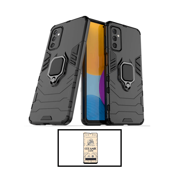 Kit Película CeramicGlass + Capa 3X1 Military Defender para Samsung Galaxy A13 5G