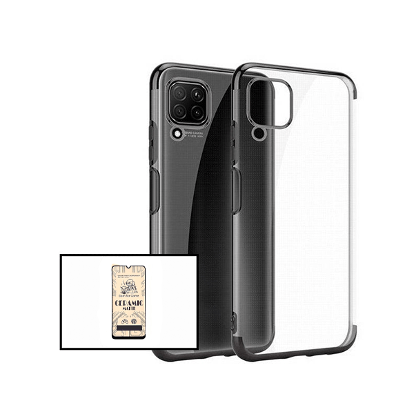 Kit Película CeramicGlass + Capa SlimArmor para Samsung Galaxy F12 - Preto