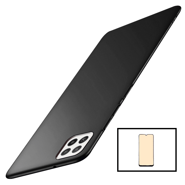 Kit Película CeramicGlass + Capa SlimShield para Samsung Galaxy A22 5G - Preto