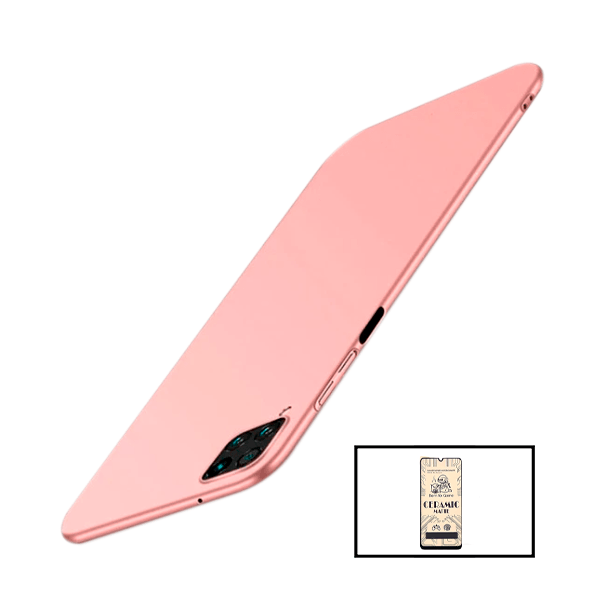 Kit Película CeramicGlass + Capa SlimShield para Samsung Galaxy F22 Rosa