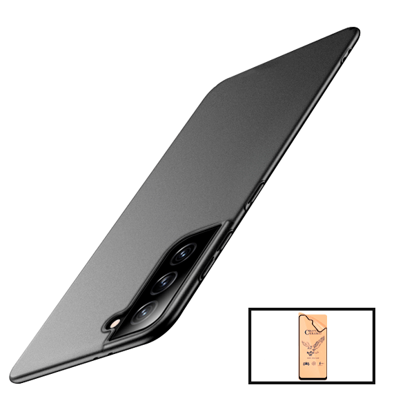 Kit Película CeramicGlass + Capa SlimShield para Samsung Galaxy S22 5G - Preto