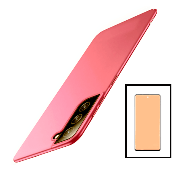 Kit Película CeramicGlass + Capa SlimShield para Samsung Galaxy S22 5G - Rosa