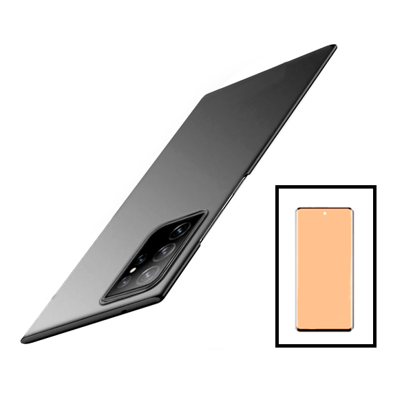 Kit Película CeramicGlass + Capa SlimShield para Samsung Galaxy S22 Ultra 5G - Preto