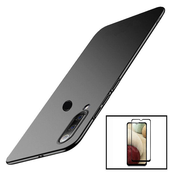 Kit Vidro Premium Full Cover + Capa SlimShield para Samsung Galaxy A20s - Preto