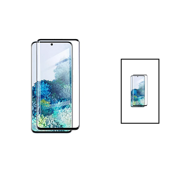 Kit 2 Película de Vidro Temperado Curved para Oppo Reno10 - Transparente/Preto