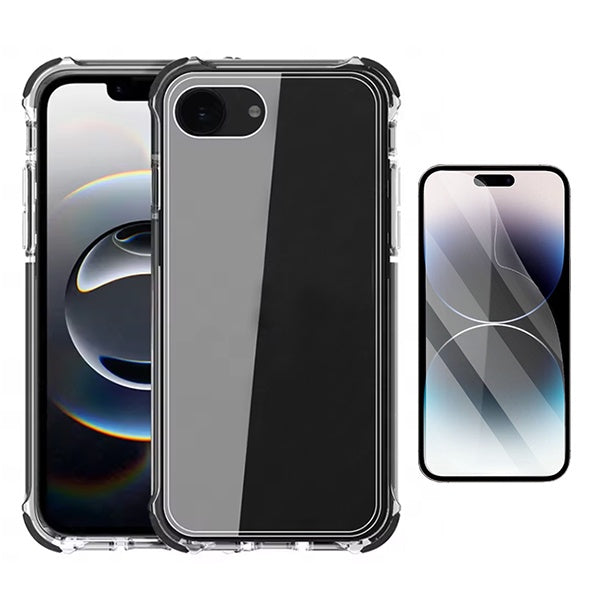 Kit Capa Superprotect Anti-Shock + Pelicula Hydrogel Frente PHONECARE Para Apple iPhone 17e - Transparente