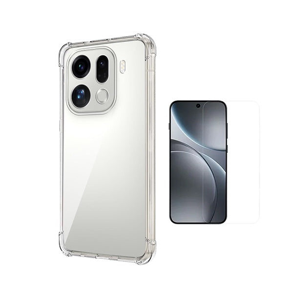 Kit Capa Superprotect Anti-Shock + Película de Vidro Clearglass PHONECARE Para Oppo Find X9 Pro - Transparente