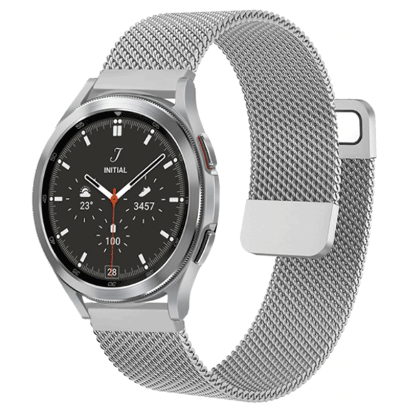 Bracelete Milanese Loop Fecho Magnético para Samsung Galaxy Watch4 - 40mm - Cinza
