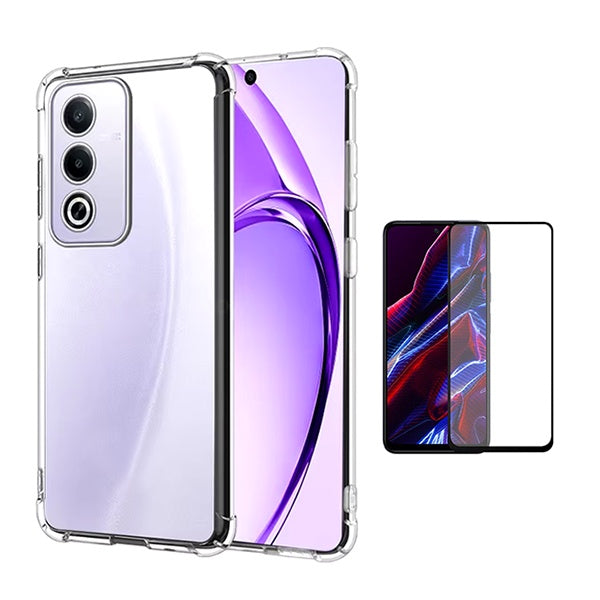 Kit Capa Superprotect Anti-Shock + Vidro Temperado Para Oppo A80 5G - Transparente
