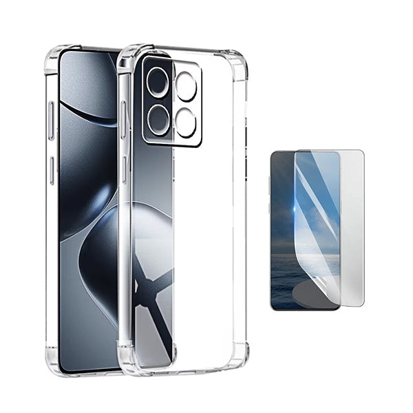 Kit Capa Superprotect Anti-Shock + Pelicula Hydrogel Frente PHONECARE Para Xiaomi 17 5G - Transparente