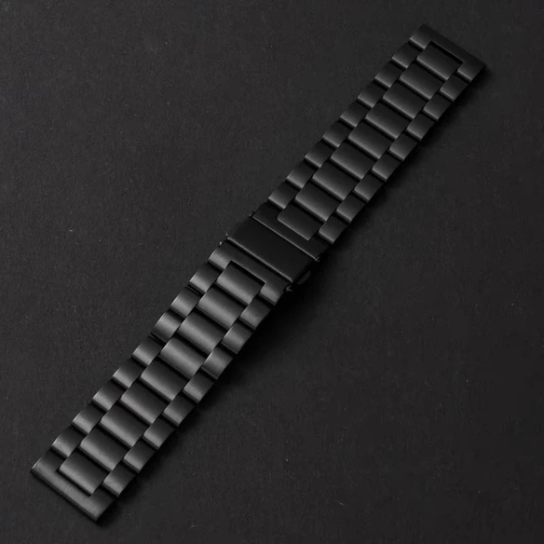 Bracelete Aço Stainless Lux + Ferramenta PHONECARE Para Garmin Venu 4 - 45 mm - Preto