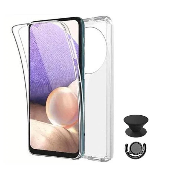 Kit Capa 3x1 360° Impact Protection + 1 GripHolder + 1 Suporte GripHolder Preto para Xiaomi 14 Ultra - Transparente/Preto