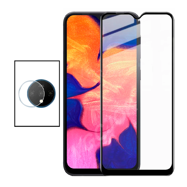Kit Película de Camara Traseira + Vidro Premium Full Cover para OnePlus 7T