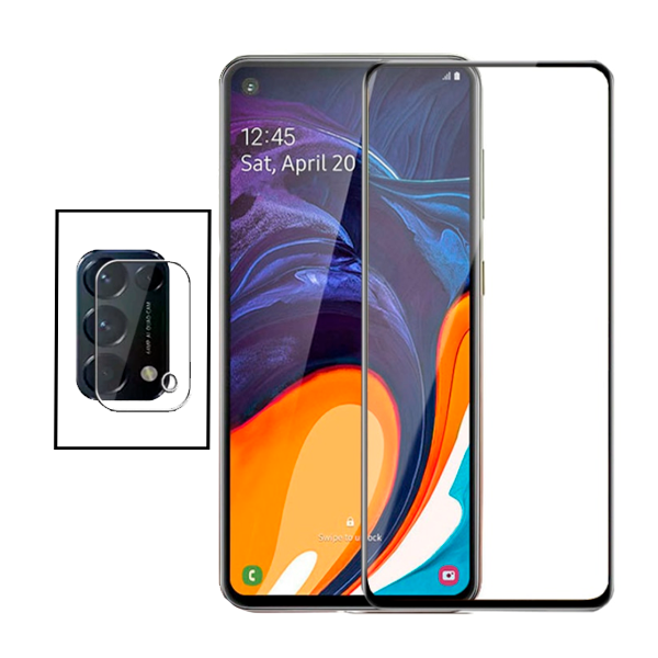 Kit Película de Camara Traseira + Vidro Premium Full Cover para Oppo Reno5 5G