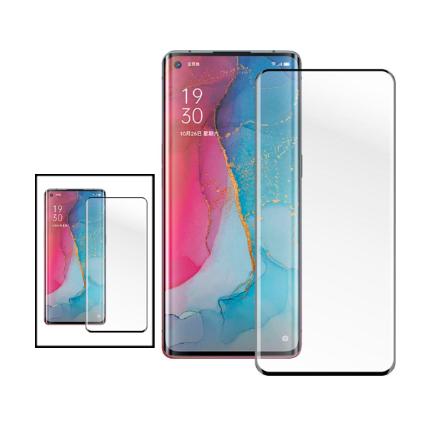 Kit 2 Película de Vidro Temperado Curved para Oppo Reno5 Pro+ 5G