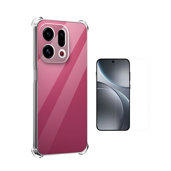 Kit Capa Superprotect Anti-Shock + Película de Vidro Clearglass PHONECARE Para Oppo Find X9 - Transparente