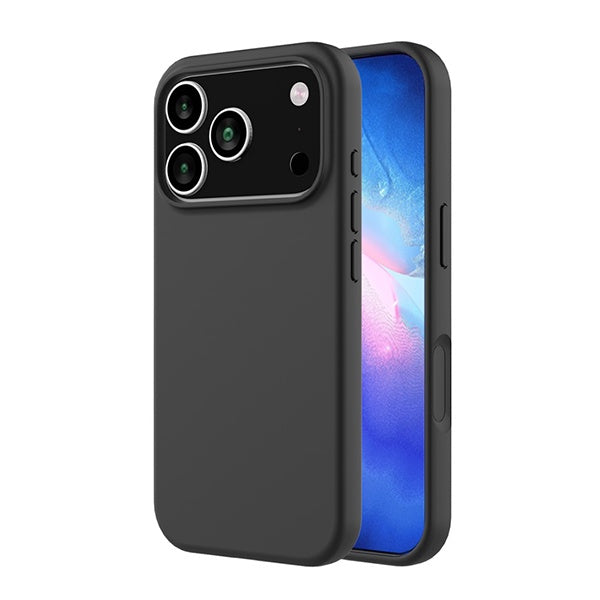 Kit Vidro Temperado + Capa Silicone Líquido PHONECARE Para Apple iPhone 17 Pro Max - Preto