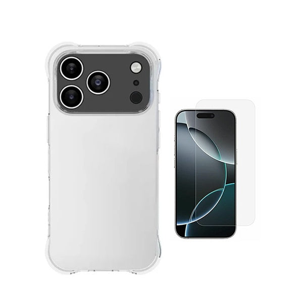 Kit Capa Superprotect Anti-Shock + Película de Vidro Clearglass PHONECARE Para Apple iPhone 18 Pro Max - Transparente