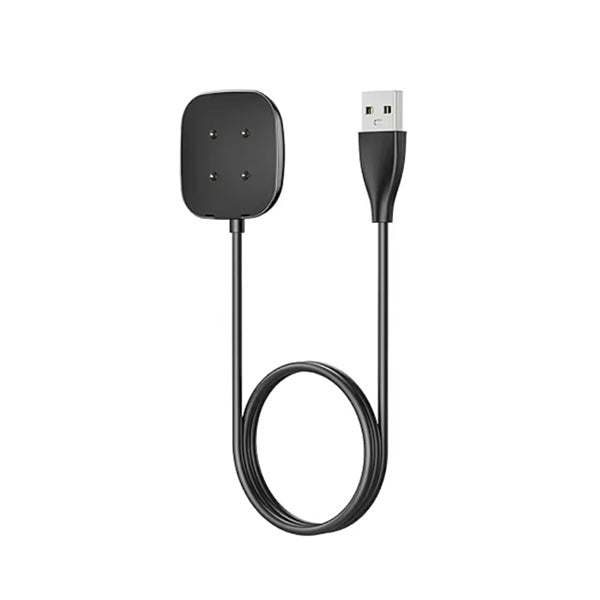 Carregador USB Charger de Smartwatch PHONECARE Para Google Fitbit Versa 4 - Preto