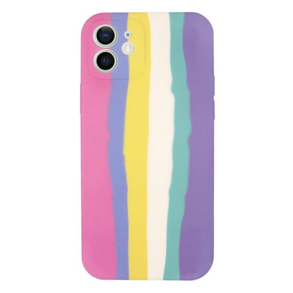 Capa Silicone Líquido Rainbow para Apple iPhone 7 / 8 / SE 2020 / SE 2022