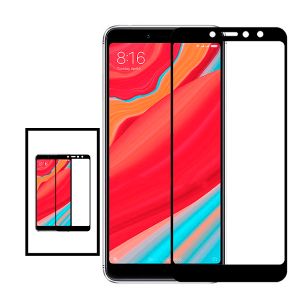 Kit 2 Vidro Premium Full Cover para Xiaomi Redmi S2