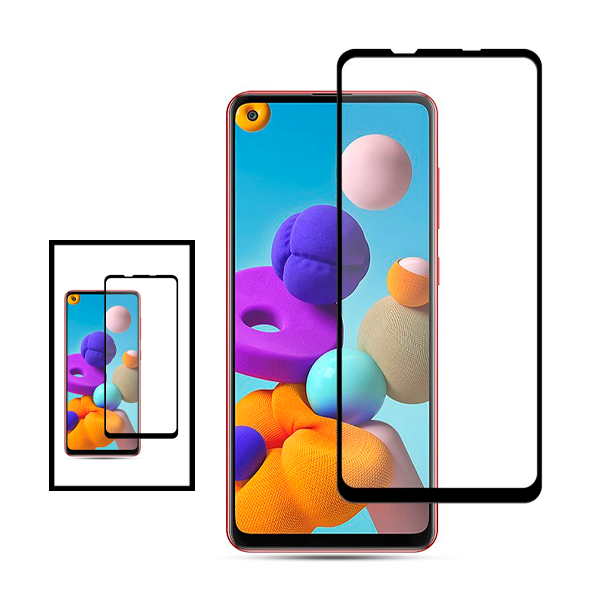 Kit 2 Vidro Premium Full Cover para Samsung Galaxy A21s