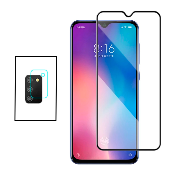 Kit Película de Camara Traseira + Vidro Premium Full Cover para Samsung Galaxy M02s