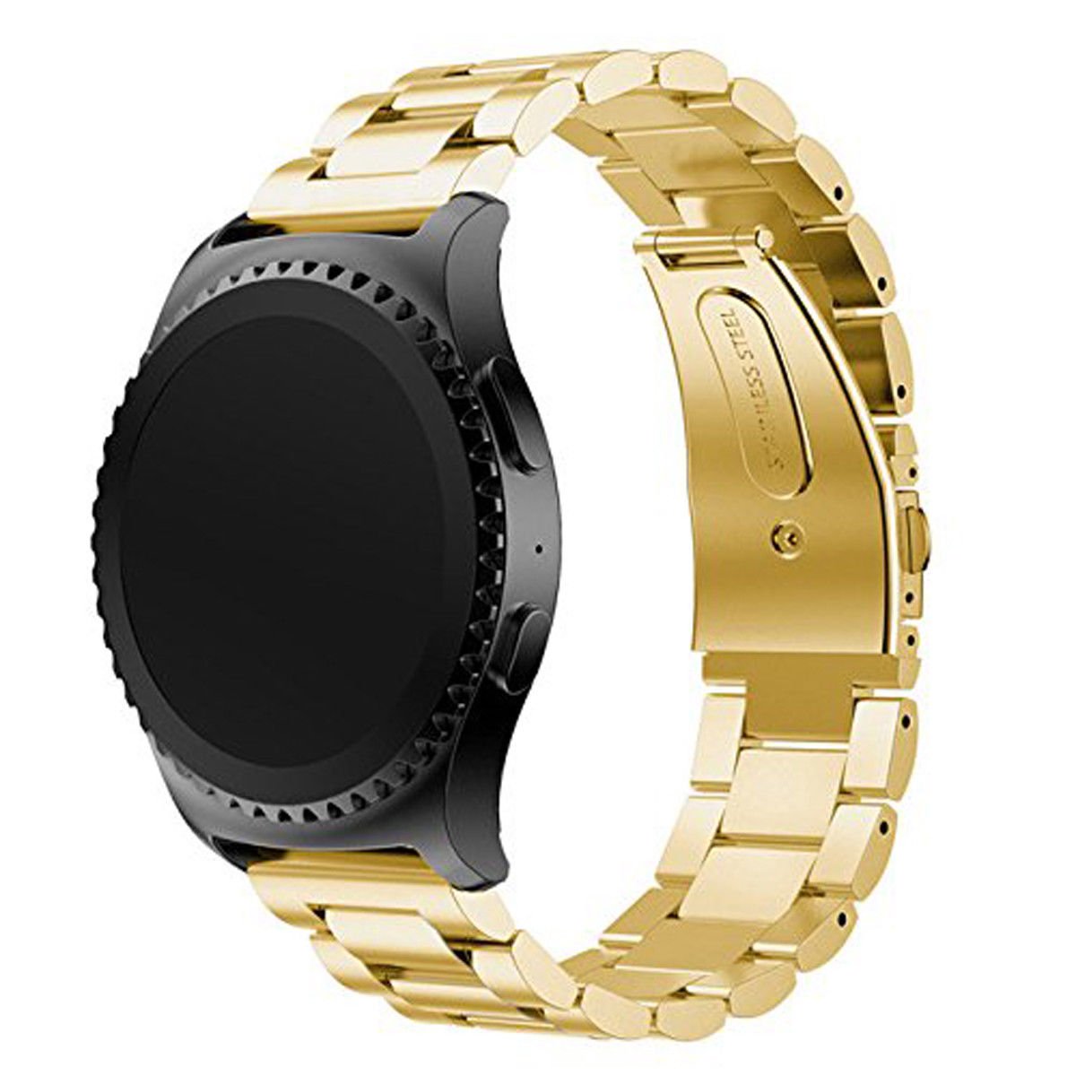Bracelete Aço Stainless Lux + Ferramenta PHONECARE Para Honor Watch 6 Plus - Ouro