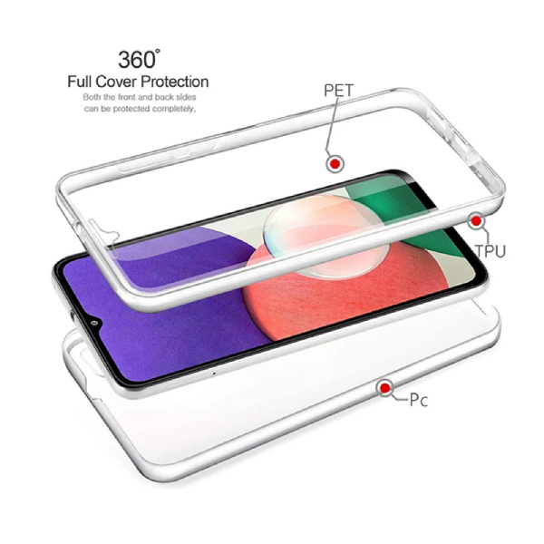 Kit Capa 360° Impact Protection + 1 Gripholder + 1 Suporte PHONECARE Para Samsung Galaxy A17 - Transparente/Branco