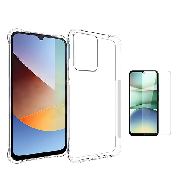 Kit Capa Superprotect Anti-Shock + Película de Vidro Clearglass PHONECARE Para Xiaomi Redmi 15a 5G - Transparente