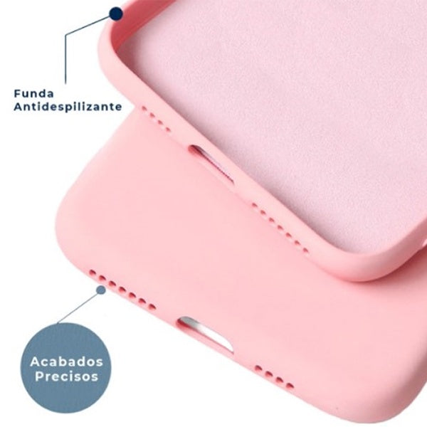 Kit Suporte Magnético Reforçado + Capa Silicone Líquido PHONECARE Para Xiaomi 17 Pro Max 5G - Rosa
