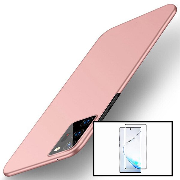 Kit Película de Vidro Temperado Curved + Capa SlimShield para Samsung Galaxy Note 20 Ultra 5G - Rosa