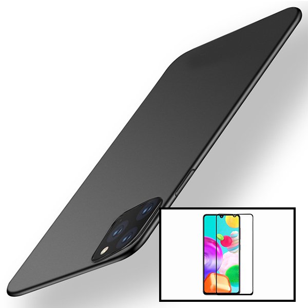 Kit Vidro Premium Full Cover + Capa SlimShield para Xiaomi Poco C31 - Preto