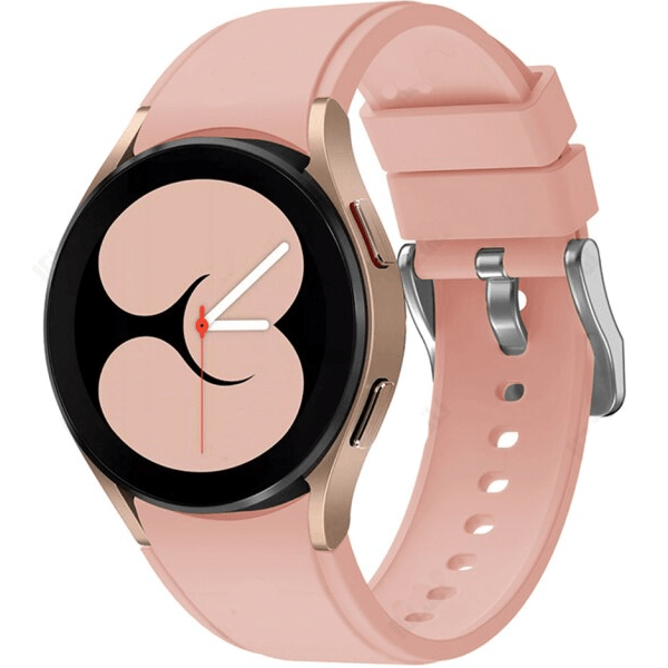 Bracelete SmoothSilicone Com Fivela para Samsung Galaxy Watch4 44mm - Rosa