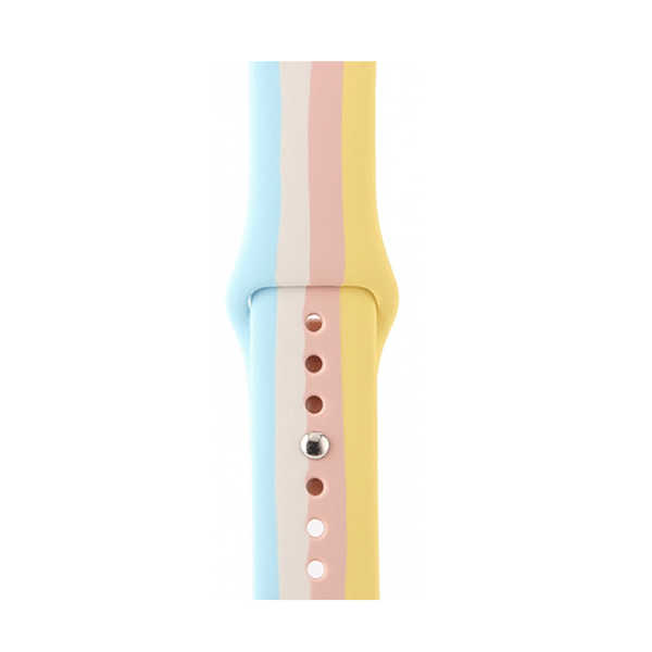 Bracelete SmoothSilicone Rainbow para Apple Watch Series 9 Aluminum - 45mm