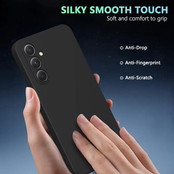 Kit Película Hydrogel Frente + Capa Silicone Líquido + Suporte Magnético PHONECARE Para Samsung Galaxy A17 5G - Preto