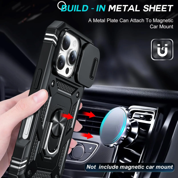 Kit Película Hydrogel Frente + Capa Magnetic Slide Window PHONECARE Para Xiaomi 15T Pro 5G - Preto