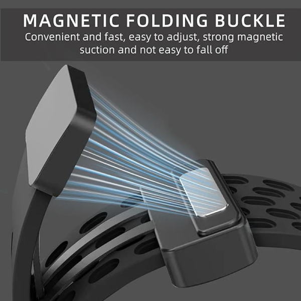 Bracelete MagneticBreathSilicon PHONECARE Para Honor Watch 5 Pro - Preto
