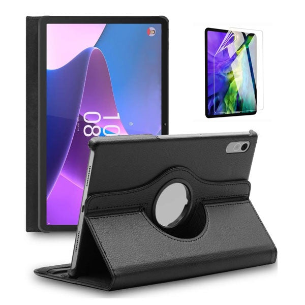 Kit Capa 360 Rotation Anti-Impact Protection + Película Hydrogel Frente Phonecare Para Lenovo Tab P11 (Gen 2) - Preto