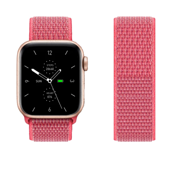 Bracelete Nylonsense PHONECARE Para Apple Watch Series 12 - 42mm - Rosa