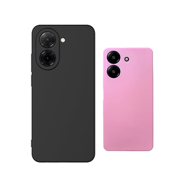 Kit 2x Capa Silicone Líquido PHONECARE Para Xiaomi Redmi A7 4G - Preto / Rosa